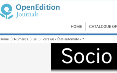 Vers un « État-automate » ? Intelligence artificielle, transformations du travail et action publique