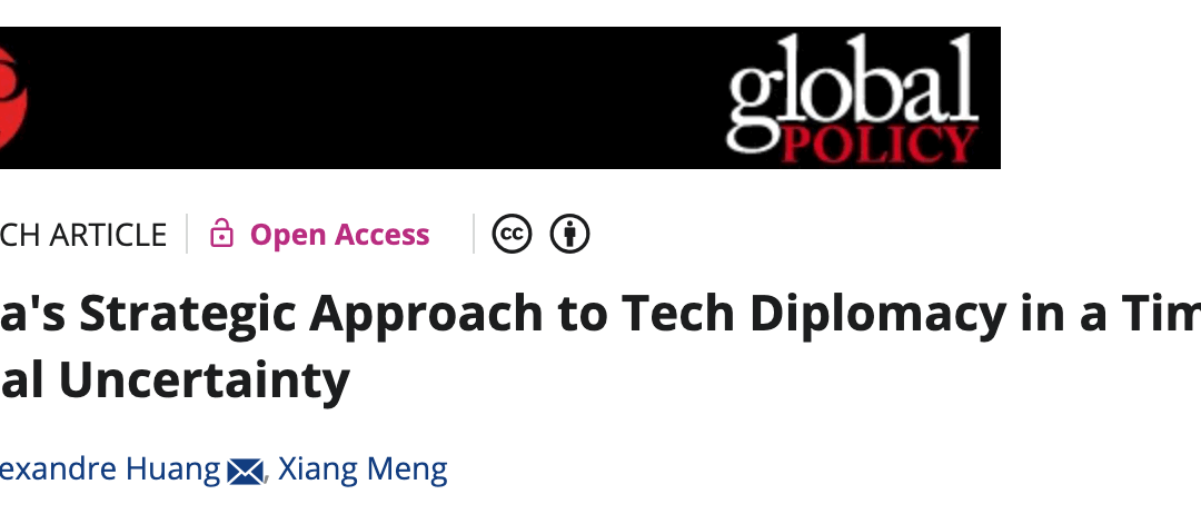 Article | China’s strategic approach to tech diplomacy in a time of global uncertainty